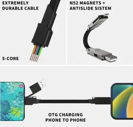 4-in-1 Keychain PD Fast Charging Portable Data Cable